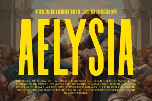 Aelysia: A Condensed Display Font for Editorial Impact