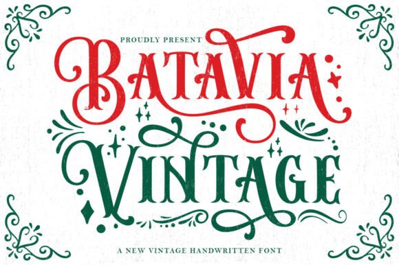 Batavia Vintage Font: 19th-Century Elegance for Your Brand