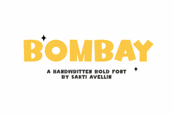 Bombay: A Vivacious Handmade Display Typeface for Creators