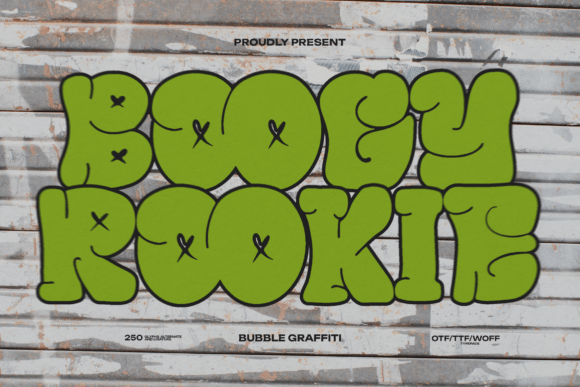 Boogy Rookie Font Brings Street Energy to Brand Design