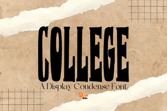 Condense College: A Display Typeface for Bold Brand Moments