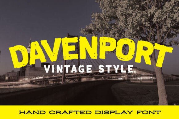Davenport: A Bold Display Font for Editorial Design
