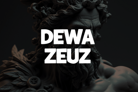 Dewa Zeuz Display Font for Creative Product Makers
