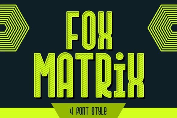 Fox Matrix: A Futuristic Display Font for Business Branding