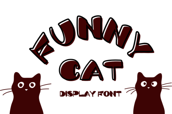 Funny Cat Font: A Playful Display Typeface for Makers