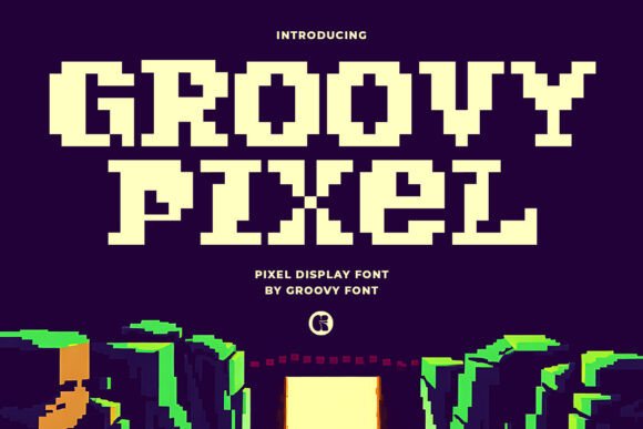 Groovy Pixel: A Retro Display Font for Handmade Products