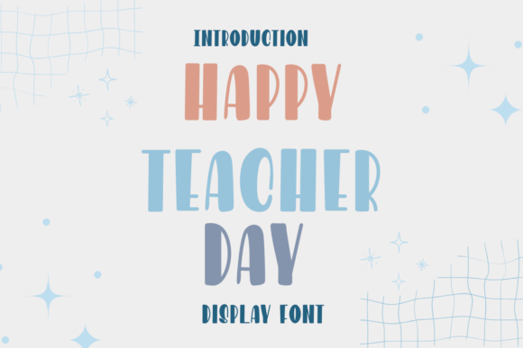 Handmade Product Design with Happy Teacher Day Font