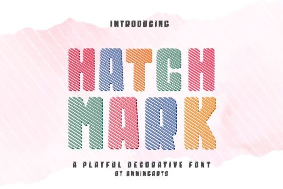 Hatch Mark: A Playful Striped Font for Editorial Design