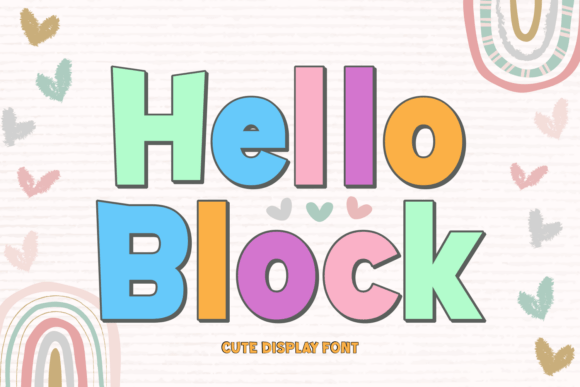 Hello Block: A Playful Display Font for Editorial Design