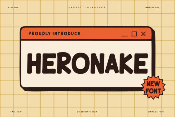 Heronake: A Bold Display Font for Makers and Shops