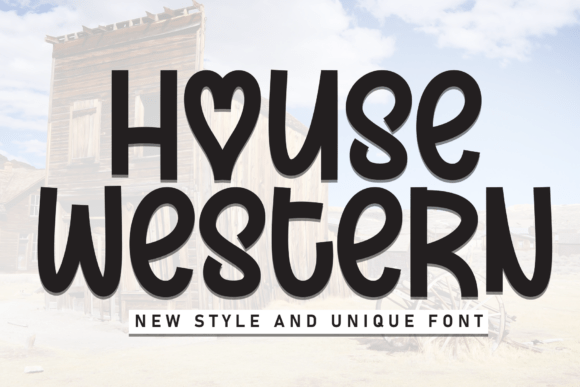 House Western: A Bold Hand-Lettered Font for Branding Projects