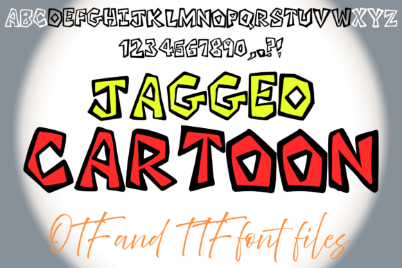 Jagged Cartoon: A Playful Display Font for Business