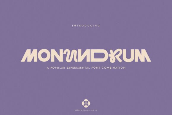 Monundrum: A Bold Sans Serif Display Font for Striking Branding