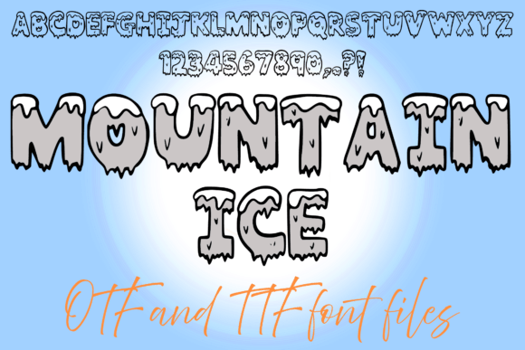 Mountain Ice: A Display Font with Playful Heart