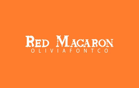 Red Macaron Font Brings Romance to Editorial Design