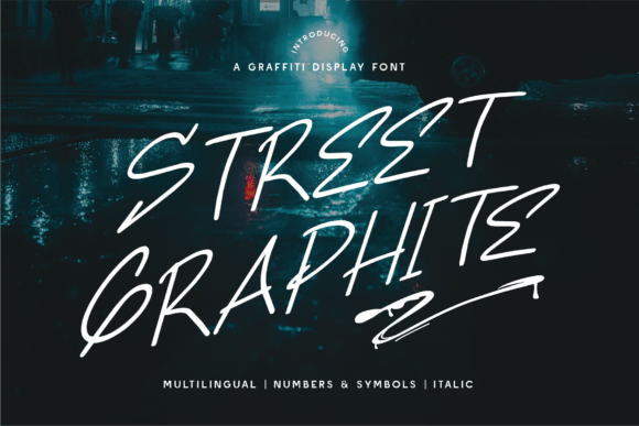 Street Graphite: A Raw Graffiti Display Font for Marketers