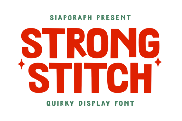 Strong Stitch: A Bold Display Typeface for Digital Design