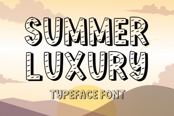 Summer Luxury: A Bright Display Font for Editorial Design