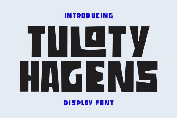 Tuloty Hagens: A Bold Blocky Font for Digital Design