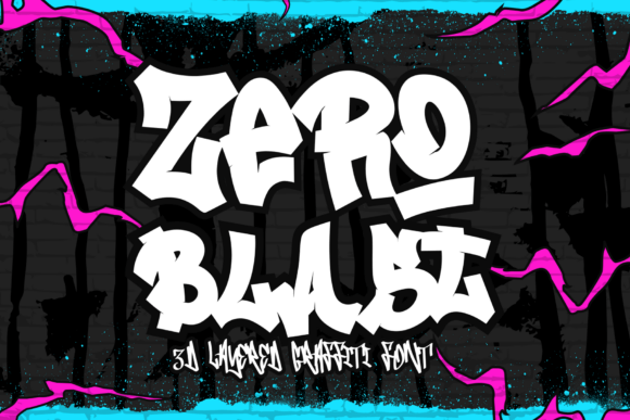Zero Blast Font: A 3D Graffiti Typeface for Digital Design